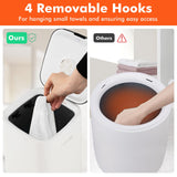 Calentador de toallas grande de 23 L con calentamiento rápido y temporizador ajustable-Blanco