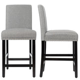 Sillas de cocina de 25 pulgadas con patas de madera de caucho
