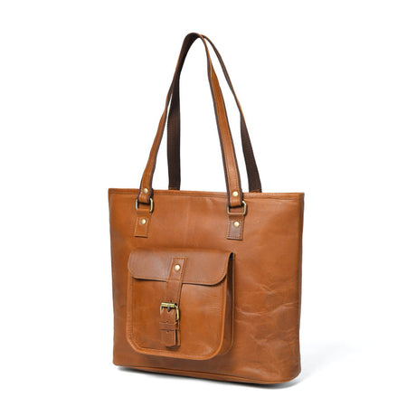 Bolso de mano de cuero genuino Chic clásico