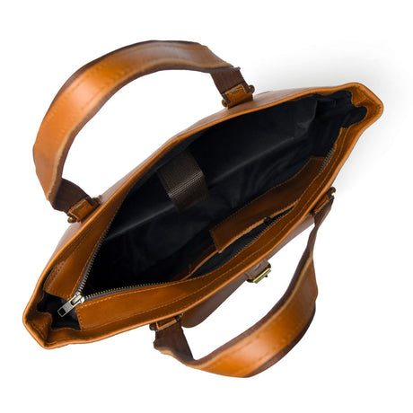 Bolso de mano de cuero genuino Chic clásico