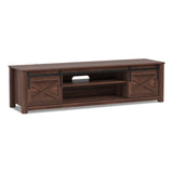 Mueble de TV de 65 pulgadas con puerta corrediza estilo granero