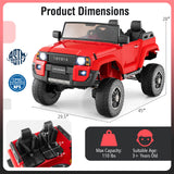 24V 2 Seater Ride on Car 4WD/2WD Switchable for Kids with Remote for Ages 3+