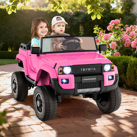 Coche Eléctrico de 2 Plazas 24V para Niños con Mando a Distancia, 4x4/2x4 Conmutable, para Edades 3+