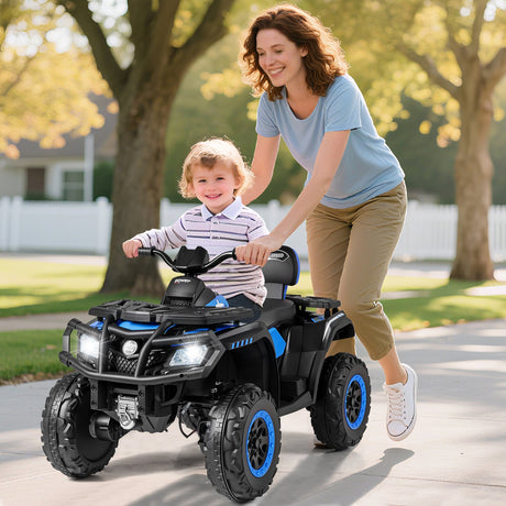 Todoterreno para niños de 24 V y 2 asientos con 4 motores, luces LED y música