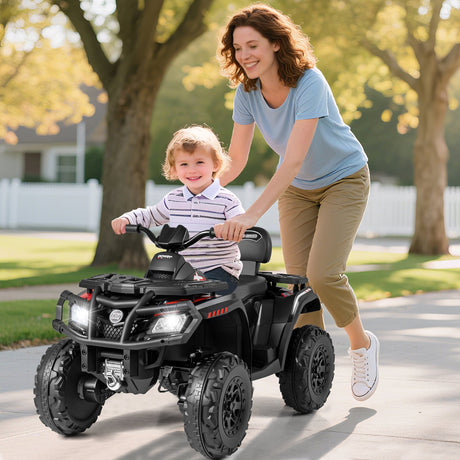 Todoterreno para niños de 24 V y 2 asientos con 4 motores, luces LED y música