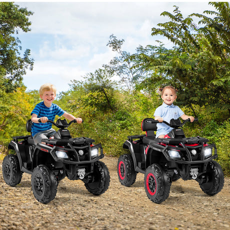 Todoterreno para niños de 24 V y 2 asientos con 4 motores, luces LED y música