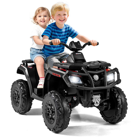 Todoterreno para niños de 24 V y 2 asientos con 4 motores, luces LED y música