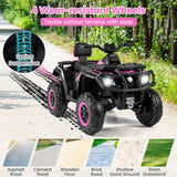 24V Kids ATV 2-Seater with 4 Motors with LED Lights and Music