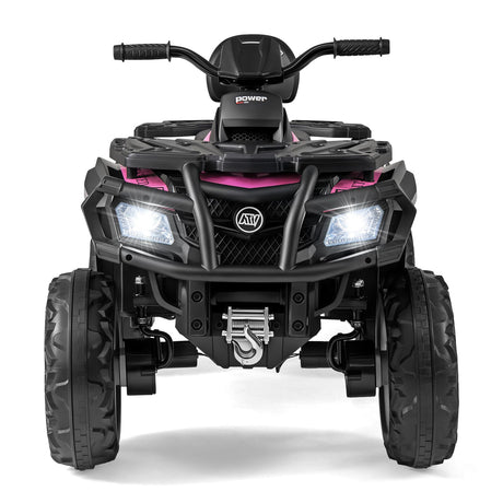 Todoterreno para niños de 24 V y 2 asientos con 4 motores, luces LED y música