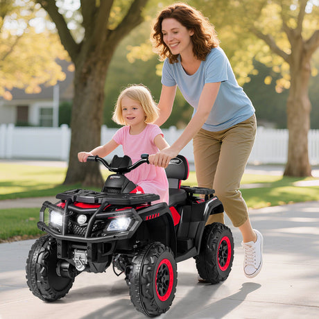 Todoterreno para niños de 24 V y 2 asientos con 4 motores, luces LED y música