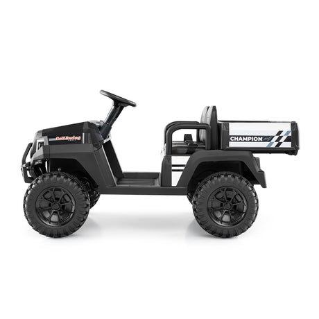 Coche de golf para niños de 24V, 4x4, biplaza, con maletero y claxon