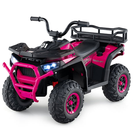 Coche Quad Eléctrico ATV para Niños de 24V con Sonidos Realistas y Luces LED