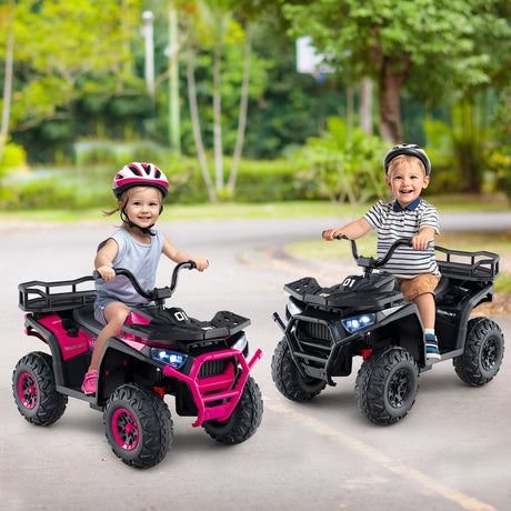 Coche Quad Eléctrico ATV para Niños de 24V con Sonidos Realistas y Luces LED