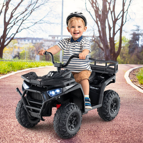 Coche Quad Eléctrico ATV para Niños de 24V con Sonidos Realistas y Luces LED