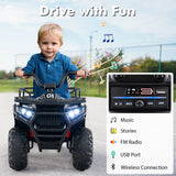 24V Kids Ride on Electric ATV Quad Car with Realistic Sounds and LED Lights