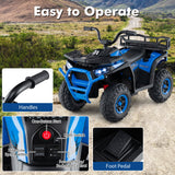 24V Kids Ride on Electric ATV Quad Car with Realistic Sounds and LED Lights