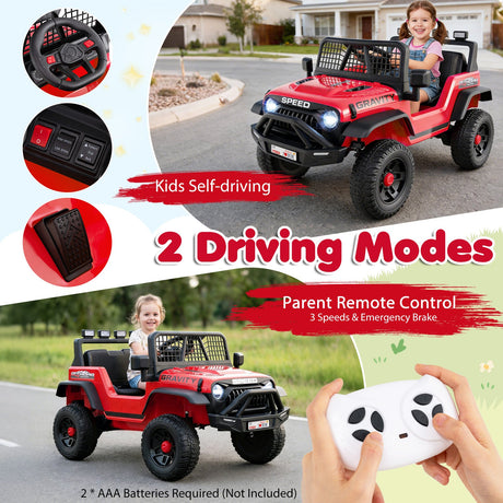 Coche Eléctrico de 24V para Niños con Control Remoto Parental y Música