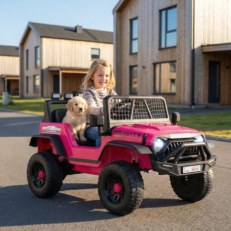 Coche Eléctrico de 24V para Niños con Control Remoto Parental y Música
