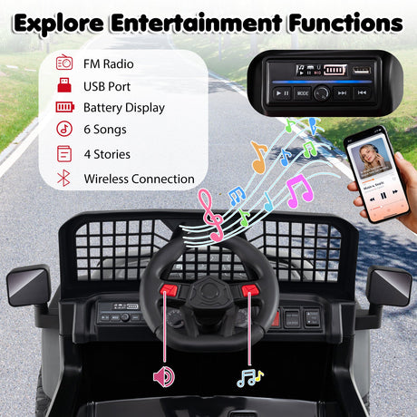 Coche Eléctrico de 24V para Niños con Control Remoto Parental y Música