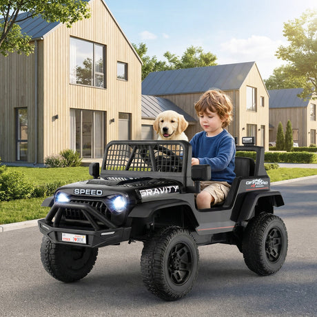 Coche Eléctrico de 24V para Niños con Control Remoto Parental y Música