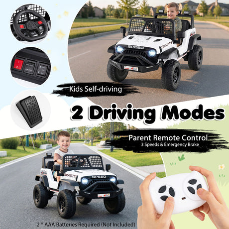 Coche Eléctrico de 24V para Niños con Control Remoto Parental y Música