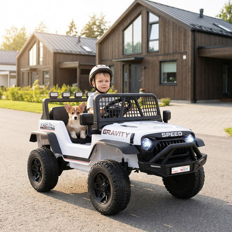 Coche Eléctrico de 24V para Niños con Control Remoto Parental y Música