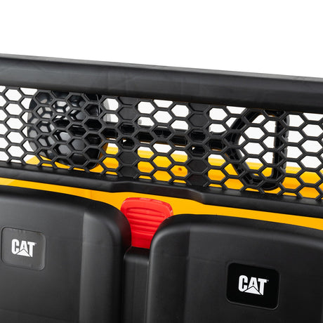 Coche para niños Caterpillar con licencia de 24 V, camión volquete montable, 2 plazas, con control remoto - Amarillo