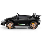 24V Ride-on Car for Kids 4WD 2-Seater Licensed Lamborghini Electric Vehicles with Music