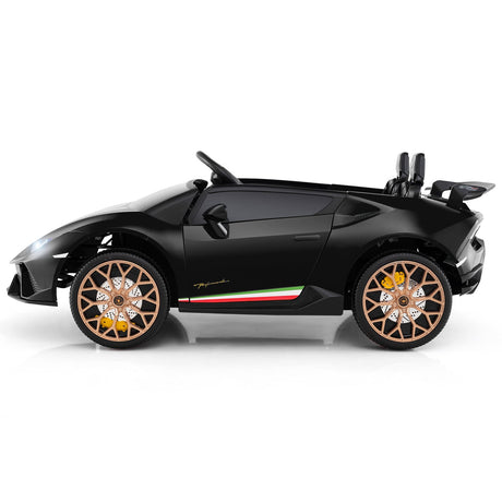 Coche Montable 24V para Niños, 4x4, 2 Plazas, Lamborghini con Licencia, Vehículos Eléctricos con Música
