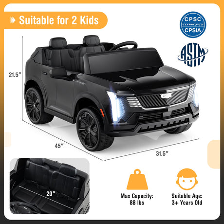 Camión Montable de 24 V, 2 Asientos, Cadillac con Licencia y Control Remoto
