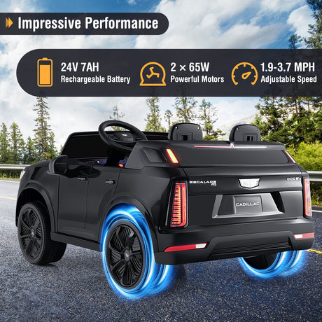 Camión Montable de 24 V, 2 Asientos, Cadillac con Licencia y Control Remoto