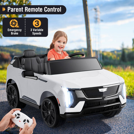 Camión Montable de 24 V, 2 Asientos, Cadillac con Licencia y Control Remoto