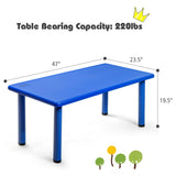Mesa Rectangular de Plástico para Niños para Aprender y Jugar
