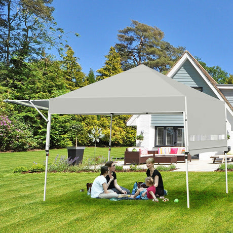 Carpa plegable de 17 x 10 pies con toldo instantáneo ajustable