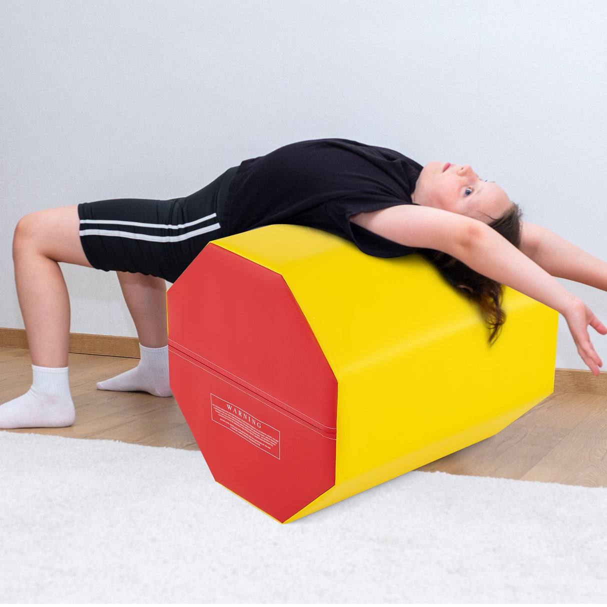 Colchoneta de gimnasia octogonal de 24,5 x 24,5 pulgadas con funda impermeable con cremallera