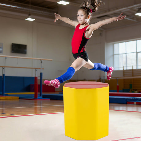 Colchoneta de gimnasia octogonal de 24,5 x 24,5 pulgadas con funda impermeable con cremallera