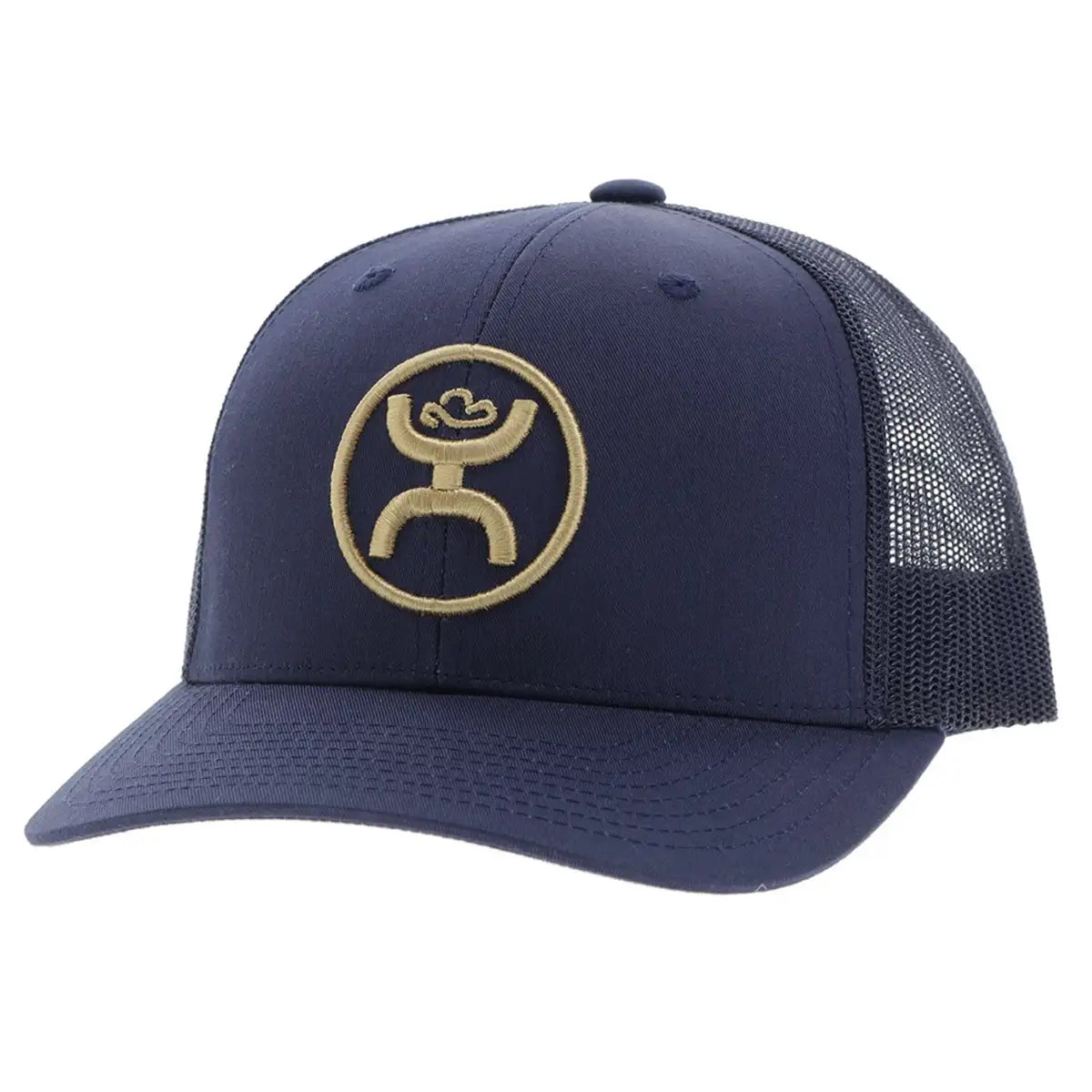 Gorra trucker HOOey "O Classic" (azul marino/mostaza)