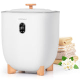Calentador de toallas tipo cubo de 25 litros con 2 ajustes de temperatura y apagado automático - Blanco