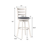Taburetes de barra giratorios de 25"/30.5" (juego de 2) Sillas giratorias de 360° para barra/mostrador con asiento tapizado