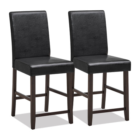 Juego de 2 taburetes de bar de 25 pulgadas de altura para encimera