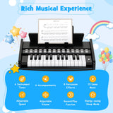Teclado de piano para niños de 25 teclas con velocidad y volumen ajustables