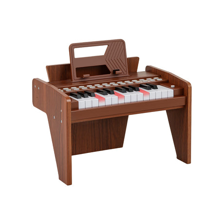 Teclado de piano para niños de 25 teclas con velocidad y volumen ajustables
