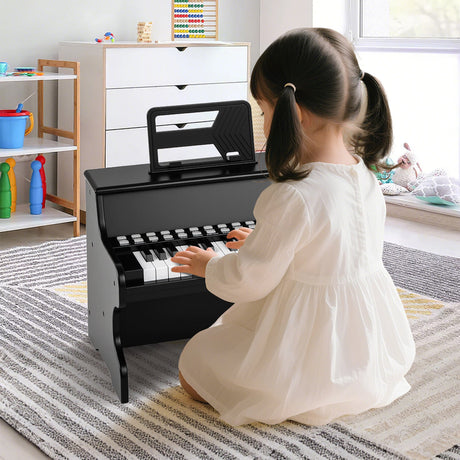 Teclado de piano para niños de 25 teclas con velocidad ajustable y modo de enseñanza