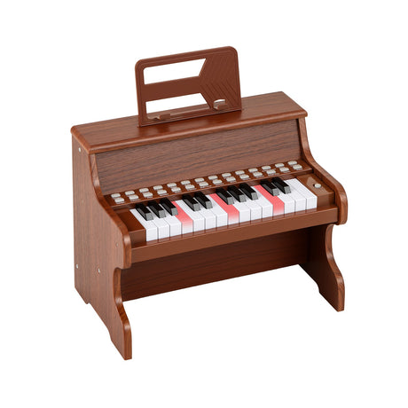 Teclado de piano para niños de 25 teclas con velocidad ajustable y modo de enseñanza