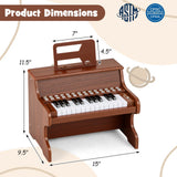 25 Keys Kids Piano Keyboard with Adjustable Speed and Teaching Mode
