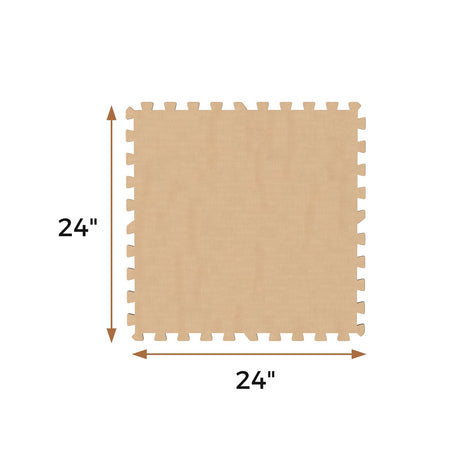 Paquete de 25-9.29 m² (100 pies cuadrados). Baldosas de espuma entrelazadas para suelo con bordes
