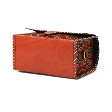 Bolso bandolera "Marrón místico Ajrakh"