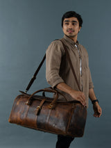 El bolso de lona Bolton Flap - Marrón