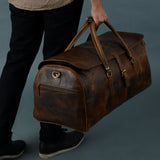 El bolso de lona Bolton Flap - Marrón