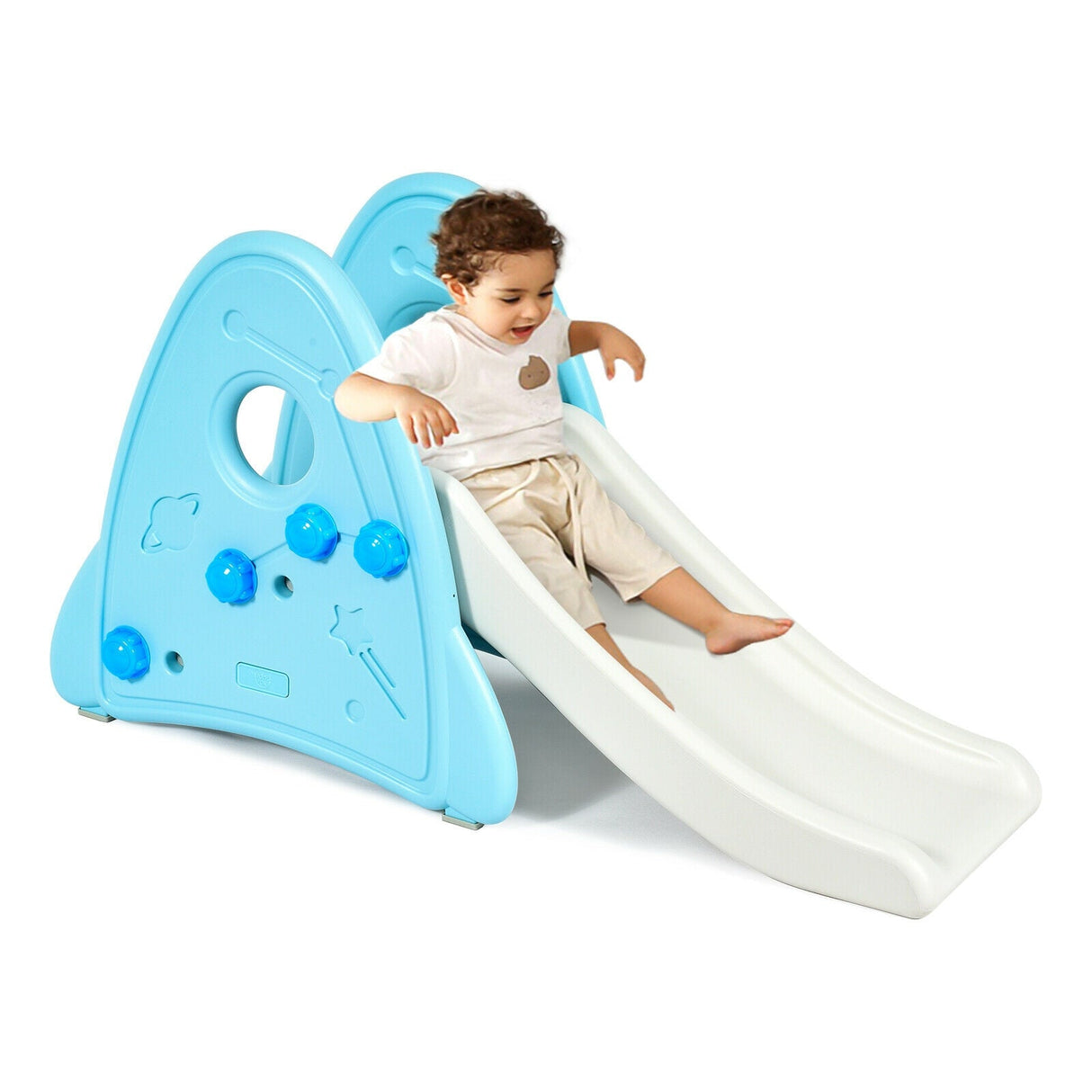 Tobogán de bebé independiente para interiores, set de escalada para primera infancia para niños y niñas